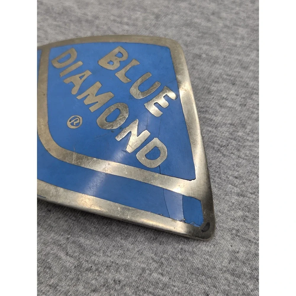 Handmade Blue Diamond Almond Growers One of a Kind Belt Buckle